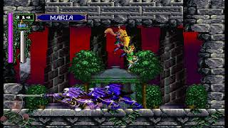 Castlevania SOTN Sega Saturn Maria Hard Mode  02 Skeleton Leader No damage amp spells [upl. by Enial]