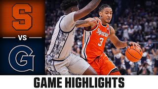 Syracuse vs Georgetown Game Highlights  202324 ACC Mens Basketball [upl. by Annaesor186]