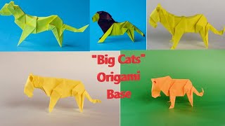 How to make Origami Big Cats easy [upl. by Carilyn]