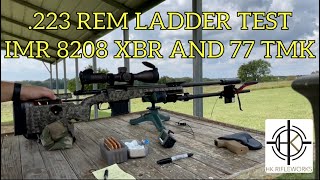 223 Remington Load Development  Ladder Test with 8208 XBR and 77 Gain TMK [upl. by Karil]