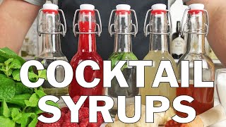 5 x Essential syrups for making cocktails [upl. by Arrakat]