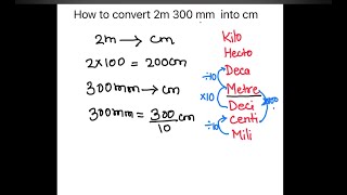 How to Convert from 2m300mm to cm  2m300mm to cm conversion  Convert 2m300mm to cm  Mmm to cm [upl. by George801]