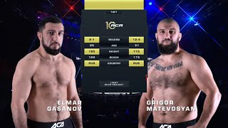 Эльмар Гасанов vs Григор Матевосян  Elmar Gasanov vs Grigor Matevosyan  ACA 181 [upl. by Nywde]