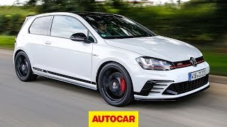 Volkswagen Golf GTI Clubsport S  On board Nürburgring Record Lap  Autocar [upl. by Ahsienal]