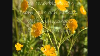 Majas alfabet S  Smörblomma med text [upl. by Arrekahs]