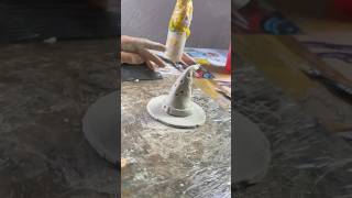 Incensário chapéu de bruxa com cerâmica fria façavocêmesmo diy ceramicafria [upl. by Tnarg]