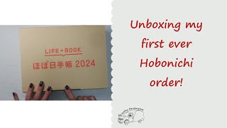 Unboxing my first Hobonichi order [upl. by Parlin]