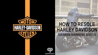 HOW TO RESOLE MY HARLEY DAVIDSON BOOTS [upl. by Anayd683]