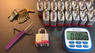 369 16 Master Lock 3 Padlocks Picked in 4 Minutes [upl. by Shayla]