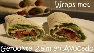 Wraps met Gerookte Zalm en Avocado [upl. by Tenahs735]