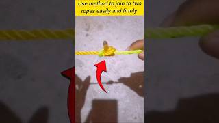 Use method to join two ropes easily and firmly  crochet ropemaster viralvideo video ropemaster [upl. by Shuman811]