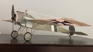 Build Log RC Fokker Eindecker 2034quot Span [upl. by Gabel]