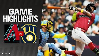 Dbacks vs Brewers Game Highlights 92024  MLB Highlights [upl. by Nesmat]