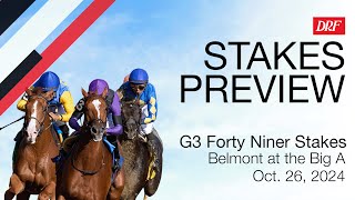 Grade 3 Forty Niner Stakes Preview  October 26 2024 [upl. by Aloiv]