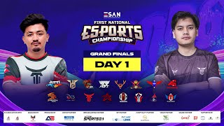 1st National Esports Championship  PUBG MOBILE  GRAND FINALS  DAY 1 ESAN [upl. by Assena823]