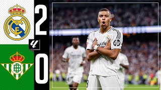 HIGHLIGHTS  Real Madrid 20 Real Betis  LaLiga 202425 [upl. by Lehsar]