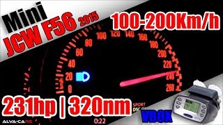 Mini JCW F56 231HP 100200 Acceleration VBOX [upl. by Geminian600]