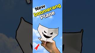 Boomerang plane that comes back  how to make a paper airplane 🤩❤️ [upl. by Buskirk928]