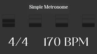 Metronome  170 BPM [upl. by Farland]