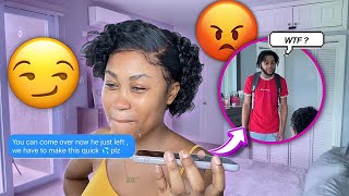 Texting My Boyfriend HE LEFT COME OVER To See How He REACTS‼️ [upl. by Esinyl]