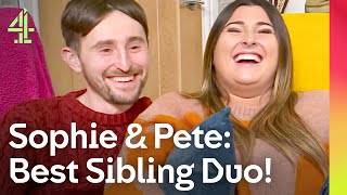 Pete And Sophie Are The Funniest Siblings  Gogglebox  Channel 4 [upl. by Tai]