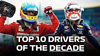 Top 10 GREATEST Formula 1 Drivers of the Decade [upl. by Ayirp301]