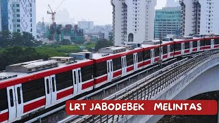 LRT JABODEBEK❗️MELINTAS ❗️dilihat dari tol❤️ [upl. by Vashtia]