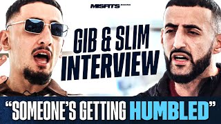 Gib vs Slim Someone HAS to lose here  Joint Interview  Qatar Supercard  Misfits Boxing [upl. by Ideih]