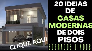 25 IDEIAS DE CASAS MODERNAS DE DOIS PISOS [upl. by Atneciv]