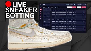 🔴 LIVE COP  Botting The Jordan 1 High Union Bephies Beauty Supply Woven MEN [upl. by Jesus370]