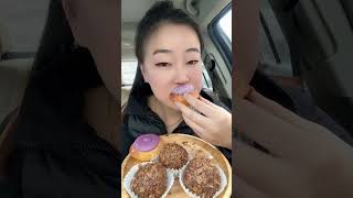 My favorite crispy puffs and taro paste tarts Bao Shifu crispy puffs Bao Shifu taro paste tarts [upl. by Yurt734]