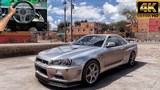 2002 Nissan Skyline R34 GTR  Forza Horizon 5  PXN V9 Steering Wheel Gameplay [upl. by Octavius]