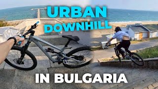 URBAN DOWNHILL in BULGARIA  dirt park  drop uri și multe scări   part 1 [upl. by Ayerhs]