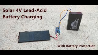 How To Charge 4v Leadacid Battery With TP4056 Module Using A 6v Solar Panel  POWERGEN [upl. by Cirillo]