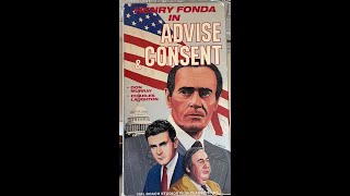 Opening to Advise amp Consent 1987 VHS 60fps [upl. by Lihas]