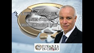 IL BUFFETT INDICATOR AL 208  MASSIMO STORICO CROLLO DELLE BORSE IN VISTA [upl. by Haroved88]