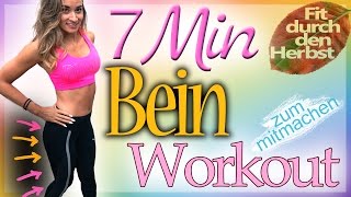 Oberschenkel abnehmen  Bein Workout  Schlanke Beine trainieren  7 Minuten Übungen [upl. by Nnaeirual]