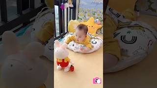 Grandma bought toy for the baby which really freed his hands This dancing bunny toy can train [upl. by Notgnilliw]