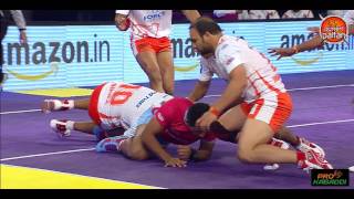 Top tackles by Ravinder Pahal in Pro Kabaddi League Season 4 [upl. by Farrow]