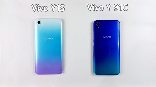 Vivo Y1s 2Gb Ram Vs Vivo Y91C 2Gb Ram  Speed Test amp Comparison [upl. by Akelam]