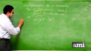 MULTIPLICACION DE UN MONOMIO POR UN POLINOMIO parte 1 [upl. by Merriman]