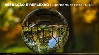 Refração e Reflexão  Experimento de Física  UFSC [upl. by Lamek]