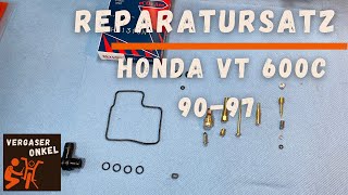 Reparatursatz Honda VT600C Bj 9097 Vergaser ausführlich erklärt vom Vergaseronkel [upl. by Rubi]