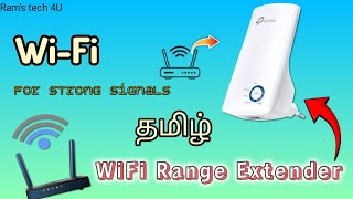 TPLink Wifi Range Extender Full review in Tamil  Rams tech 4U [upl. by Nylikcaj446]