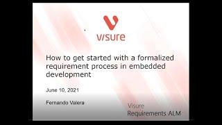 A formalized requirement process in embedded development How to get started [upl. by Eveleen]