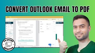 How to Convert Outlook Email to PDF [upl. by Natsuj]