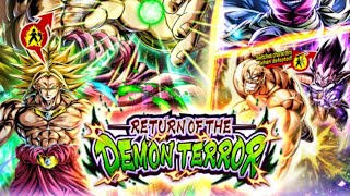 LEGENDS STEPUP RETURN OF THE DEMON TERROR Summons  6700 Crystals  Dragon Ball Legends [upl. by Dmitri194]