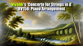 Vivaldis Concerto for Strings in A RV158 Piano Arrangement [upl. by Furtek]