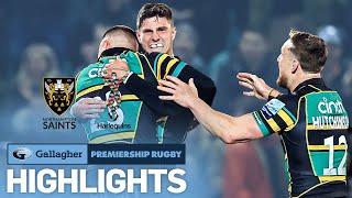 Northampton v Harlequins  HIGHLIGHTS  Late Pen Seals Dramatic Win  Gallagher Premiership 202122 [upl. by Linoel512]