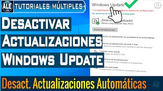 Como Desactivar Actualización Automática En Windows 10 [upl. by Gallenz]